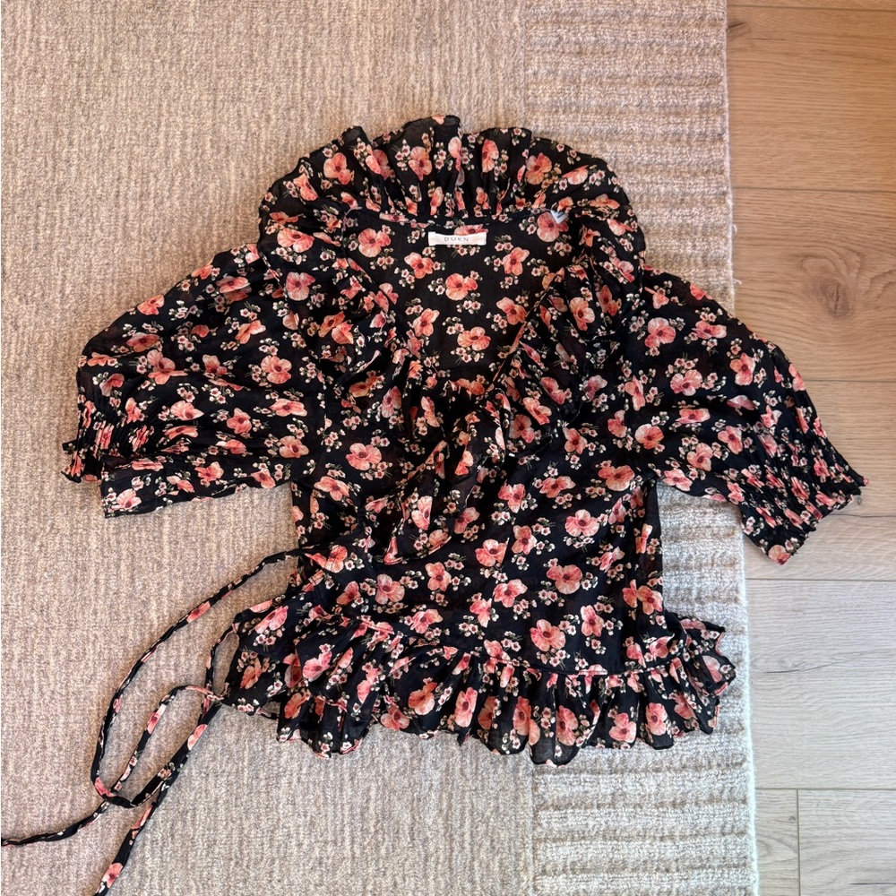 Doen Thames wrap blouse